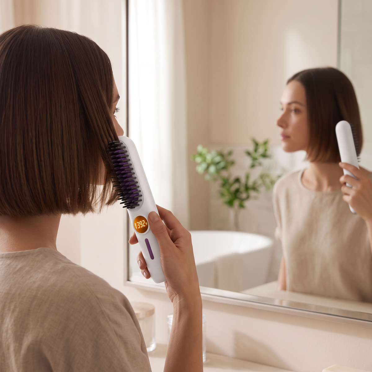 Orvao GlideWand 2.0 — Cordless Ionic Straightening Brush