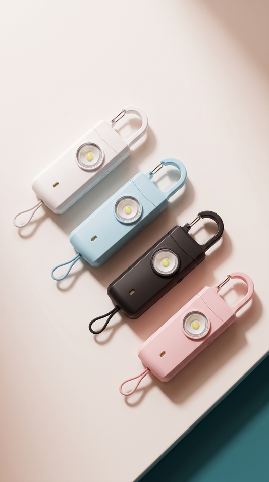 Self Defense Alarm 130Db Anti-Wolf Personal Alarm for Girl Child Women Loud Panic Alarm Rechargeable Emergency